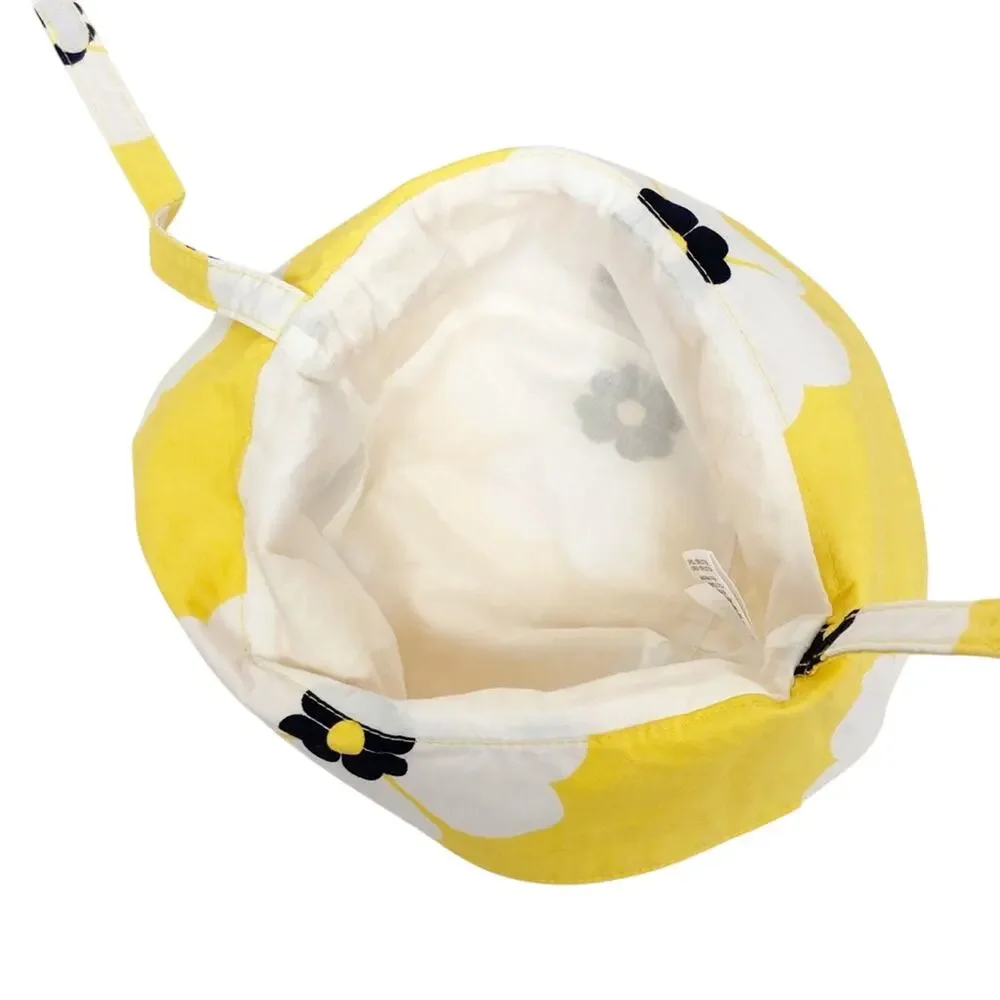 Baby Gap Yellow White Floral Bucket Hat 6-12M
